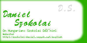 daniel szokolai business card